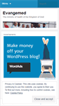 Mobile Screenshot of evangemed.wordpress.com