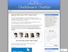Tablet Screenshot of cpschalkboard.wordpress.com
