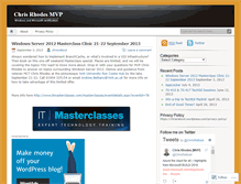 Tablet Screenshot of chrisreboot.wordpress.com