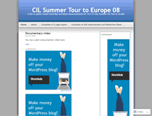 Tablet Screenshot of ciltour08.wordpress.com