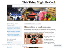 Tablet Screenshot of mightbecool.wordpress.com
