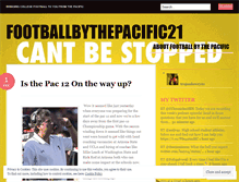 Tablet Screenshot of footballbythepacific21.wordpress.com
