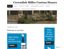 Tablet Screenshot of cavendishmillercustomhomes.wordpress.com