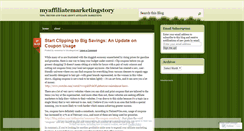 Desktop Screenshot of myaffiliatemarketingstory.wordpress.com