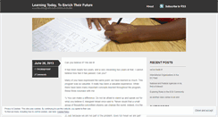 Desktop Screenshot of learningtodaytoenrichtheirfuture.wordpress.com
