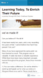 Mobile Screenshot of learningtodaytoenrichtheirfuture.wordpress.com