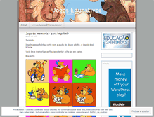Tablet Screenshot of jogoseducativos.wordpress.com