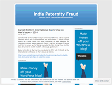 Tablet Screenshot of indiapaternityfraud.wordpress.com