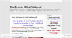 Desktop Screenshot of obatbenjolandigusitradisionalherbalmujarab02.wordpress.com