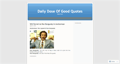 Desktop Screenshot of dailydoseofgoodquotes.wordpress.com