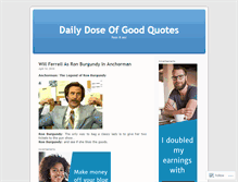 Tablet Screenshot of dailydoseofgoodquotes.wordpress.com