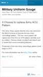 Mobile Screenshot of militaryuniformgouge.wordpress.com