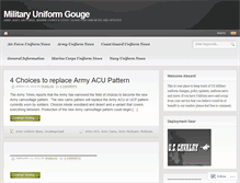Tablet Screenshot of militaryuniformgouge.wordpress.com
