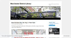 Desktop Screenshot of manchesterlibrary.wordpress.com