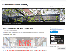 Tablet Screenshot of manchesterlibrary.wordpress.com