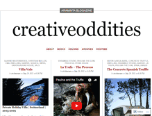 Tablet Screenshot of creativeoddities.wordpress.com