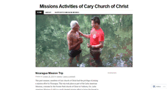 Desktop Screenshot of carymissions.wordpress.com