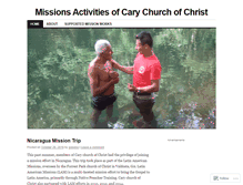 Tablet Screenshot of carymissions.wordpress.com