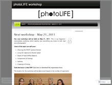 Tablet Screenshot of photolifeworkshop.wordpress.com