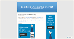 Desktop Screenshot of coolfreesites.wordpress.com