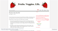 Desktop Screenshot of fruitsveggieslife.wordpress.com