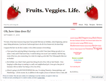 Tablet Screenshot of fruitsveggieslife.wordpress.com