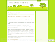 Tablet Screenshot of piantedafrutto.wordpress.com