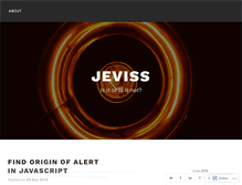 Tablet Screenshot of jeviss.wordpress.com