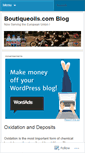 Mobile Screenshot of boutiqueoils.wordpress.com