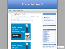 Tablet Screenshot of connectedworld.wordpress.com