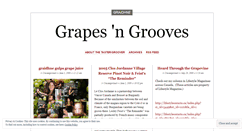 Desktop Screenshot of grapesngrooves.wordpress.com