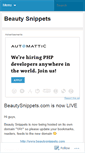 Mobile Screenshot of beautysnippets.wordpress.com