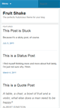 Mobile Screenshot of fruitshakedemo.wordpress.com