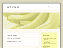 Tablet Screenshot of fruitshakedemo.wordpress.com