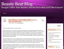 Tablet Screenshot of beautybeatblog.wordpress.com