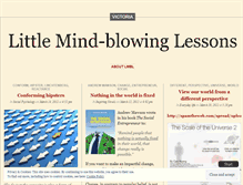Tablet Screenshot of littlemindblowinglessons.wordpress.com