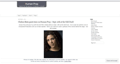 Desktop Screenshot of humanprop.wordpress.com