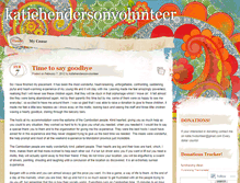 Tablet Screenshot of katiehendersonvolunteer.wordpress.com