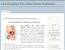 Tablet Screenshot of caramengobatibatuginjalsecaratradisional22.wordpress.com