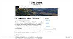 Desktop Screenshot of mindsnacks.wordpress.com