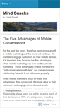 Mobile Screenshot of mindsnacks.wordpress.com