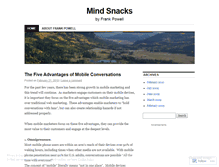 Tablet Screenshot of mindsnacks.wordpress.com