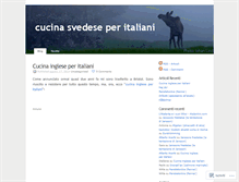 Tablet Screenshot of cucinasvedeseperitaliani.wordpress.com