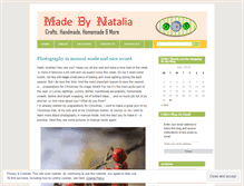 Tablet Screenshot of madebynatalia.wordpress.com