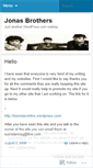 Mobile Screenshot of jonasbrotherfan.wordpress.com