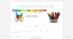 Desktop Screenshot of melbournewebdesign5.wordpress.com