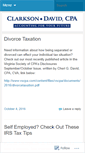 Mobile Screenshot of cheridavidcpa.wordpress.com