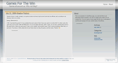 Desktop Screenshot of gamesforthewin.wordpress.com