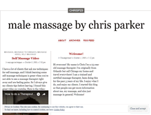 Tablet Screenshot of malemassagechrisparker.wordpress.com