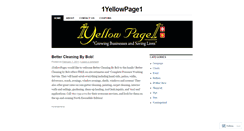 Desktop Screenshot of 1yellowpage1.wordpress.com